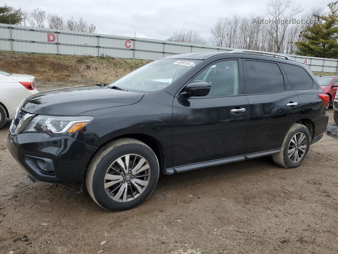 2017 Nissan Pathfinder S Black vin: 5N1DR2MM2HC666296