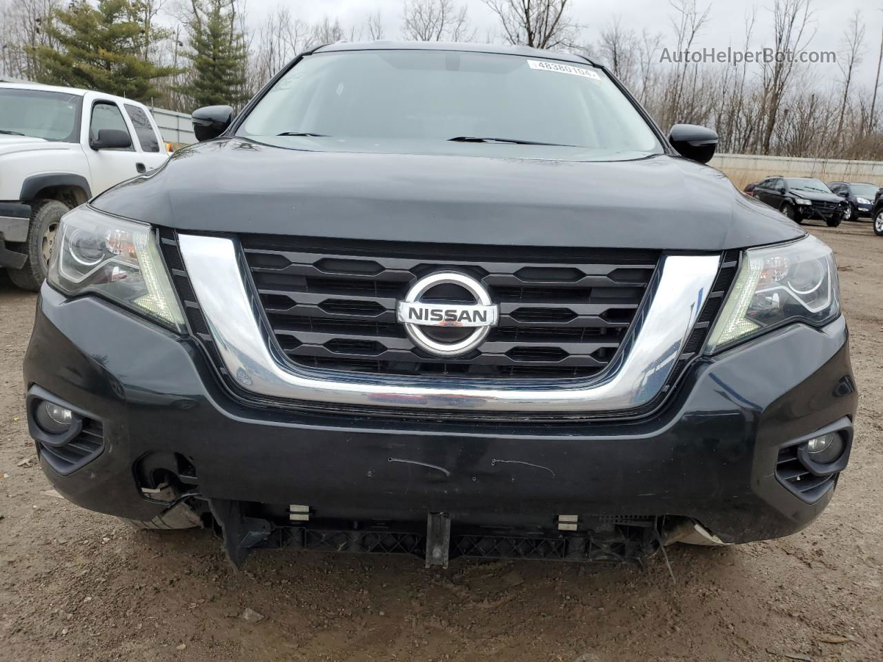 2017 Nissan Pathfinder S Black vin: 5N1DR2MM2HC666296