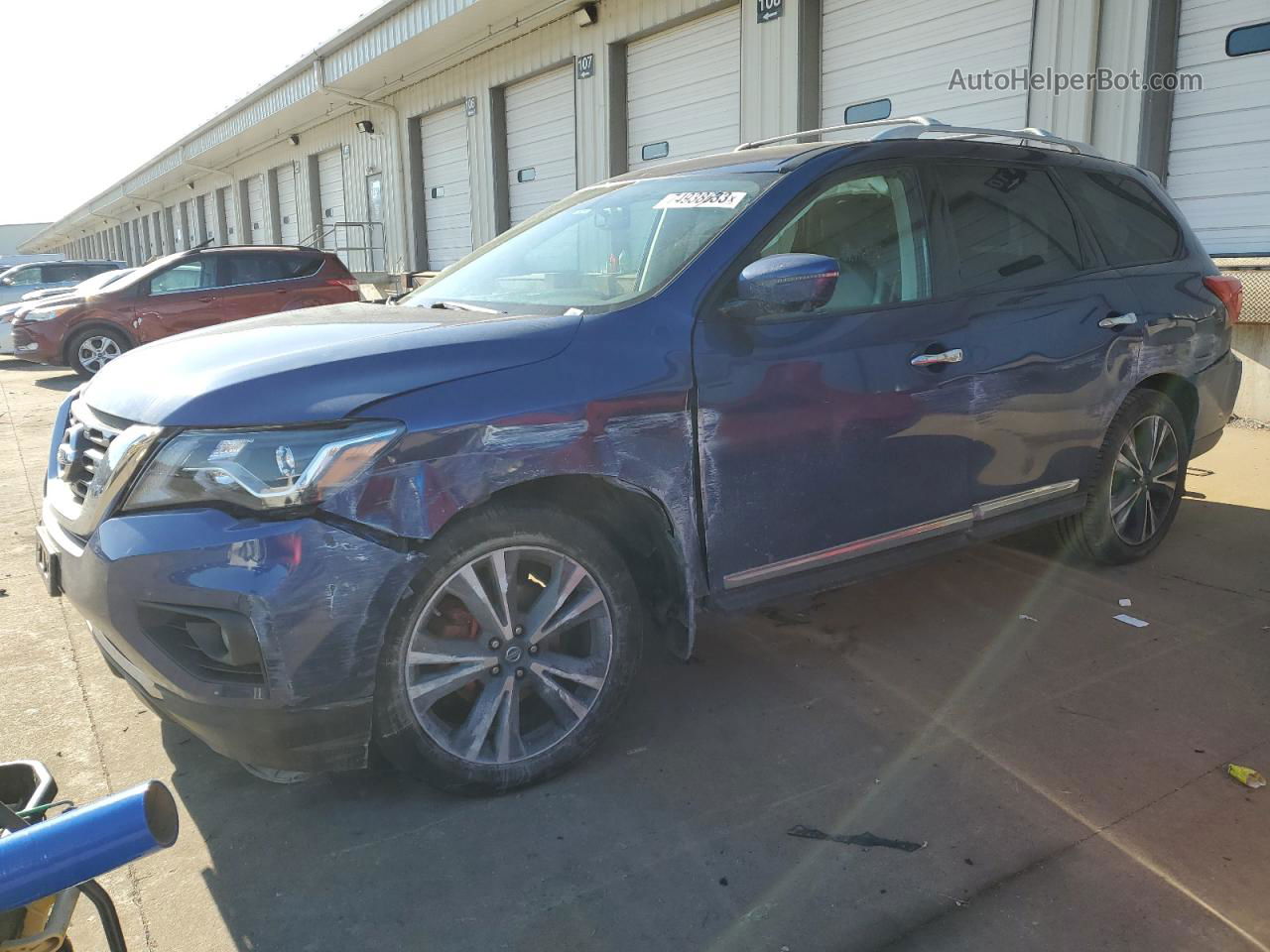 2017 Nissan Pathfinder S Blue vin: 5N1DR2MM3HC634022