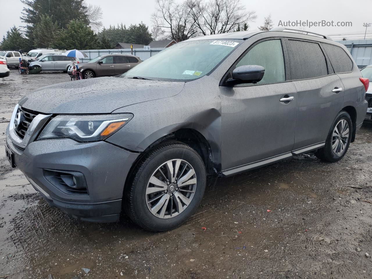 2017 Nissan Pathfinder S Gray vin: 5N1DR2MM3HC907962