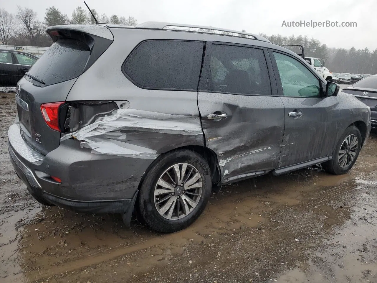 2017 Nissan Pathfinder S Gray vin: 5N1DR2MM3HC907962