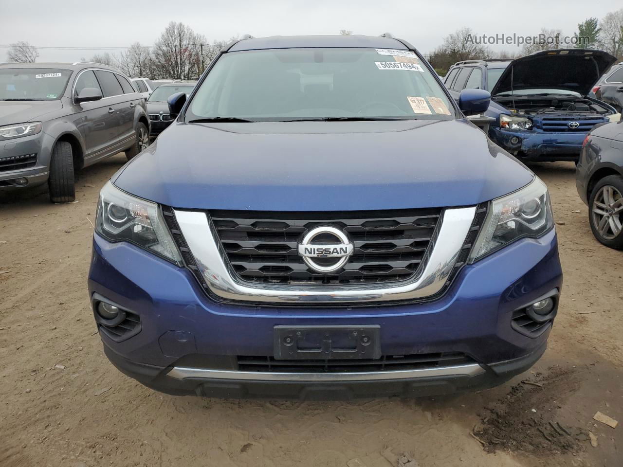 2017 Nissan Pathfinder S Blue vin: 5N1DR2MM4HC605452