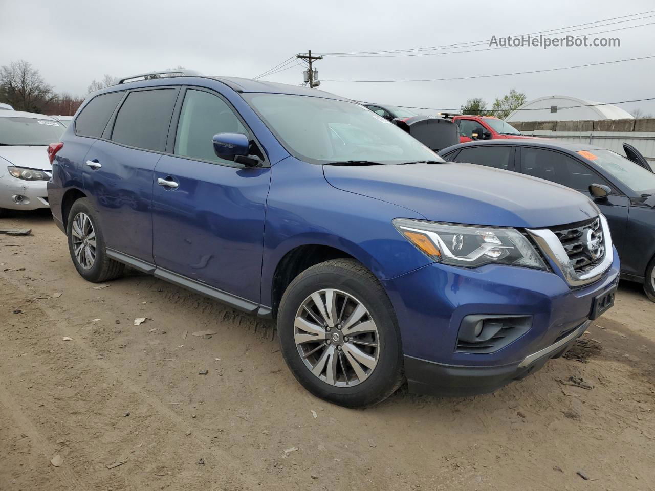 2017 Nissan Pathfinder S Blue vin: 5N1DR2MM4HC605452