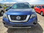 2017 Nissan Pathfinder S Синий vin: 5N1DR2MM4HC626785