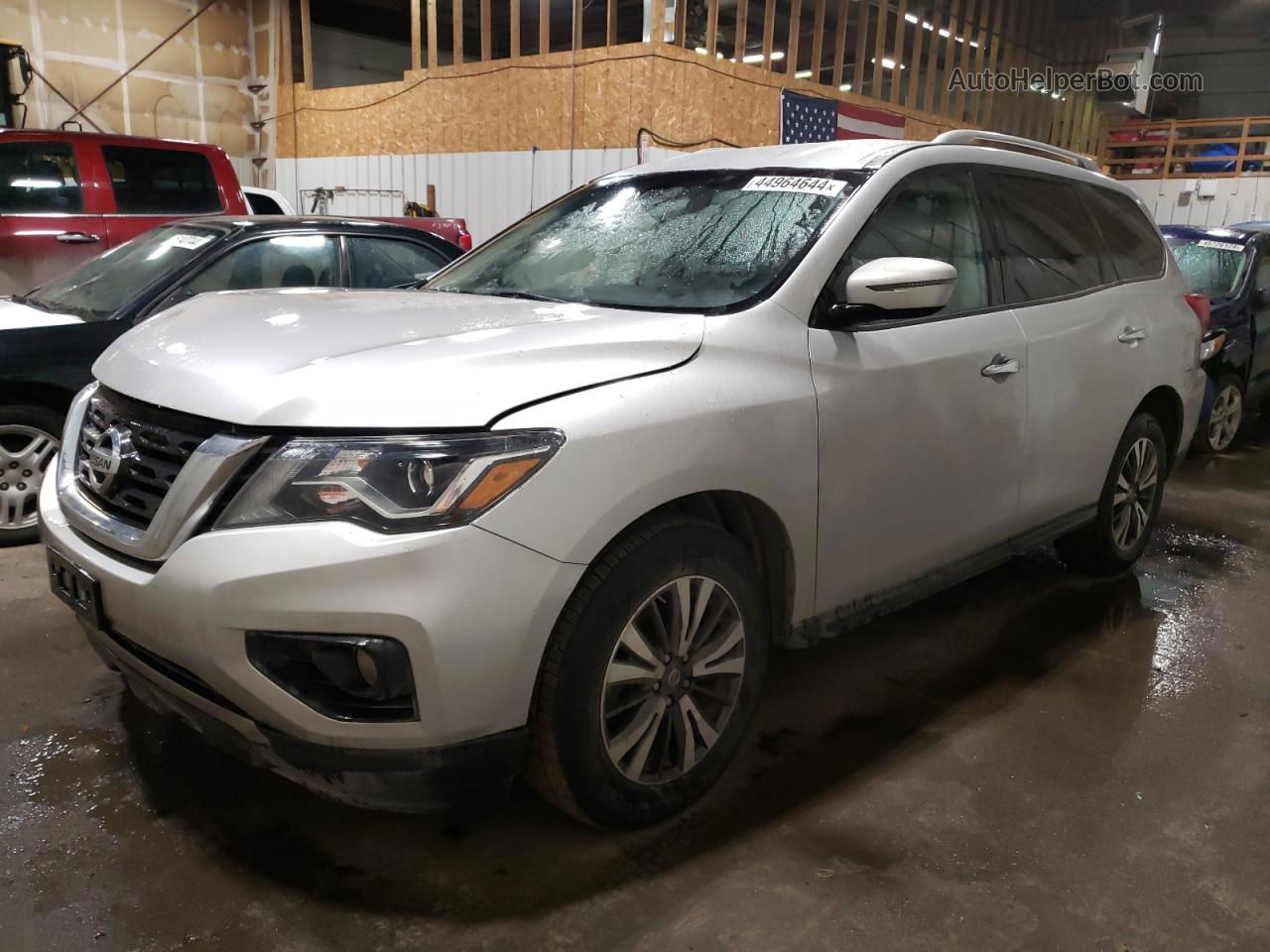 2017 Nissan Pathfinder S Silver vin: 5N1DR2MM4HC658118