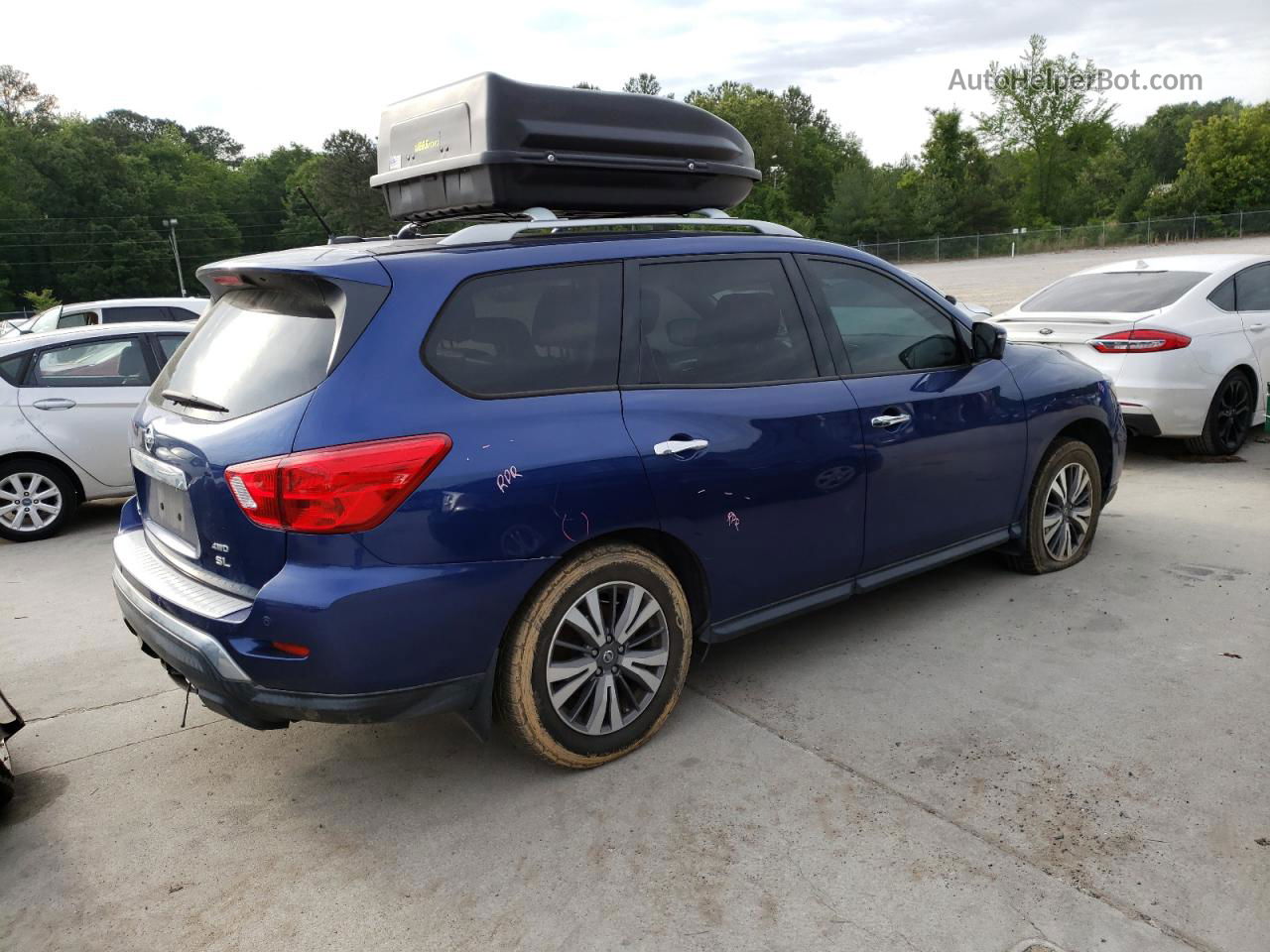 2017 Nissan Pathfinder S Blue vin: 5N1DR2MM4HC677168