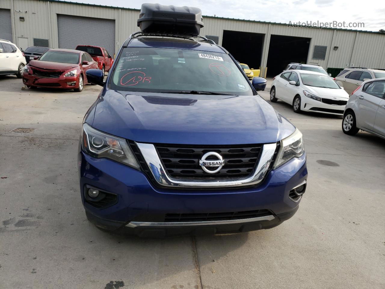 2017 Nissan Pathfinder S Blue vin: 5N1DR2MM4HC677168