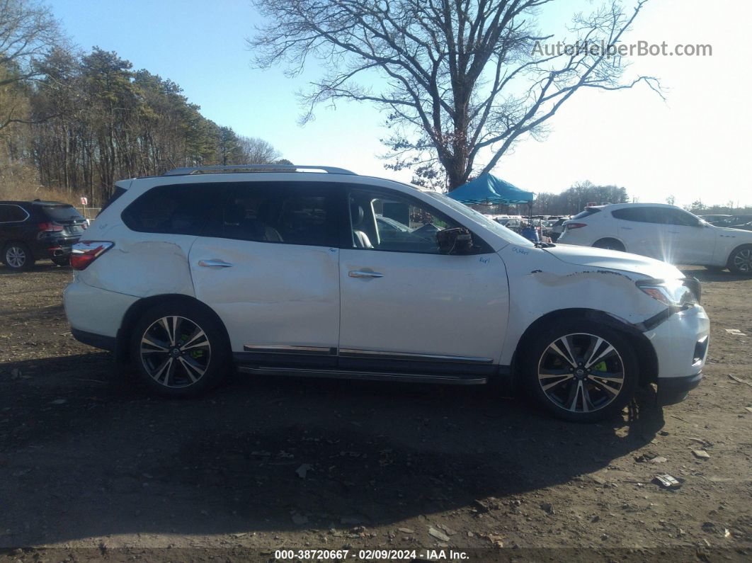 2017 Nissan Pathfinder Platinum White vin: 5N1DR2MM4HC908926