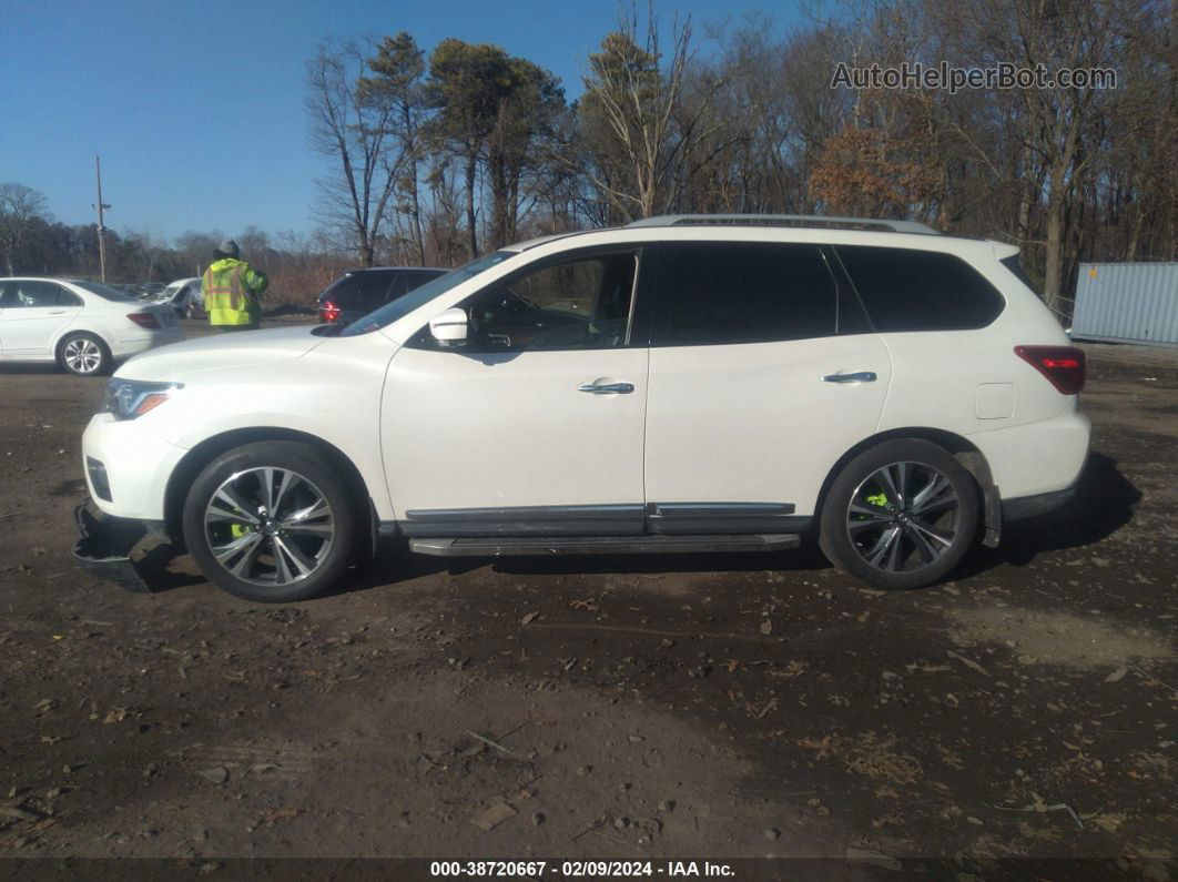 2017 Nissan Pathfinder Platinum White vin: 5N1DR2MM4HC908926