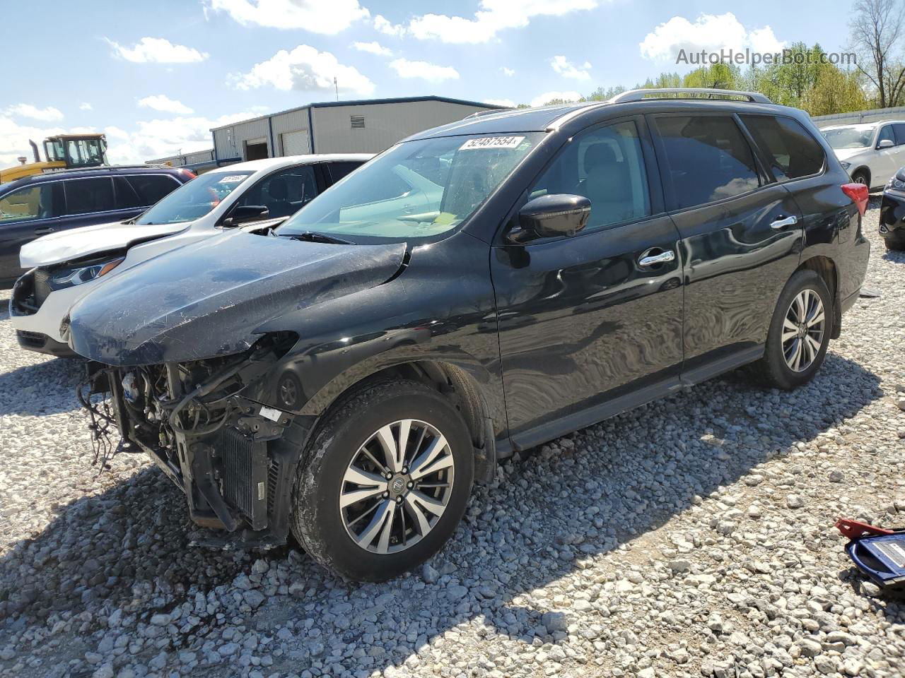 2017 Nissan Pathfinder S Black vin: 5N1DR2MM5HC608036