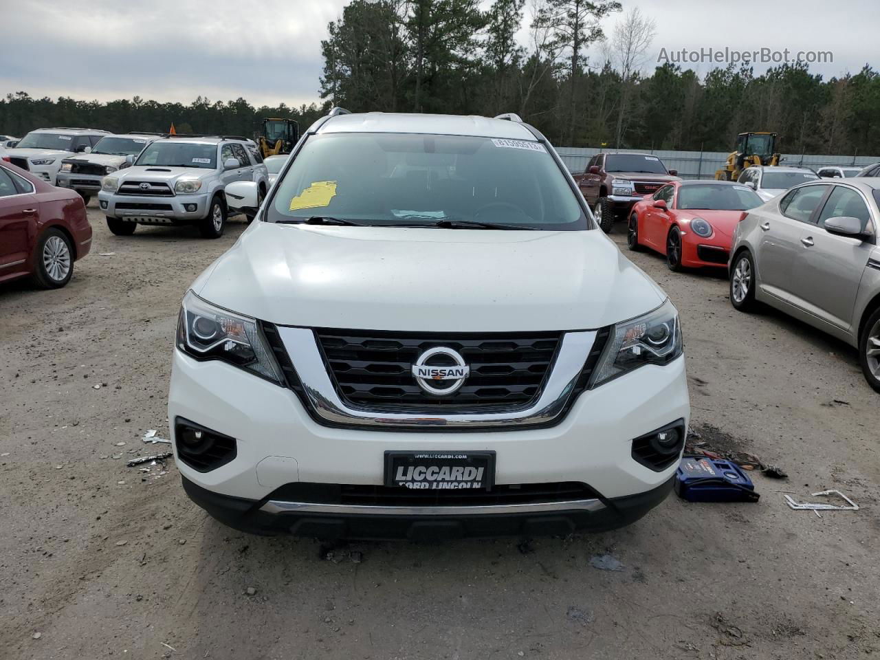 2017 Nissan Pathfinder S White vin: 5N1DR2MM5HC627878