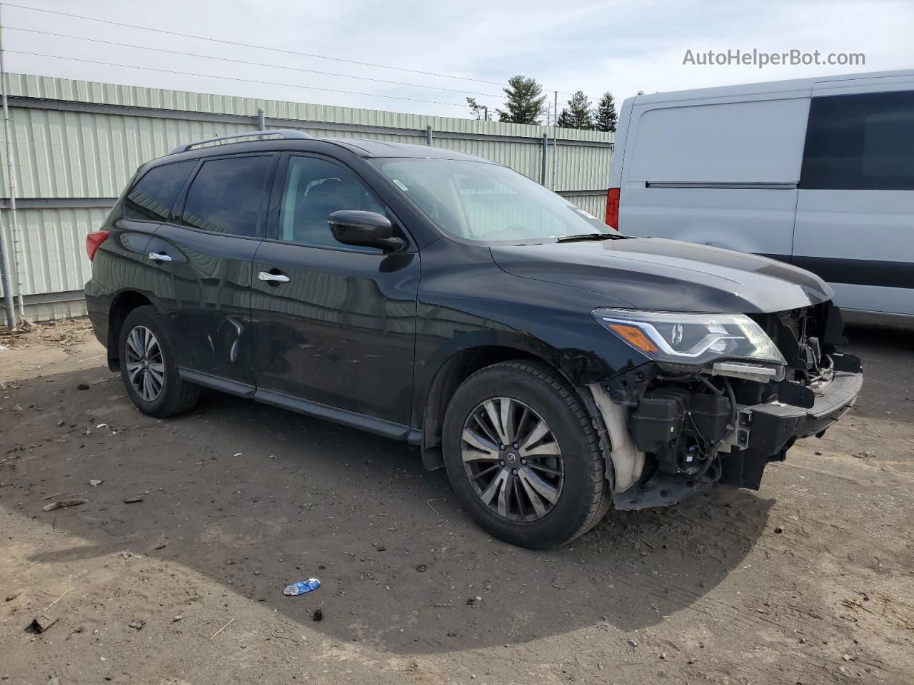 2017 Nissan Pathfinder S Черный vin: 5N1DR2MM5HC904335