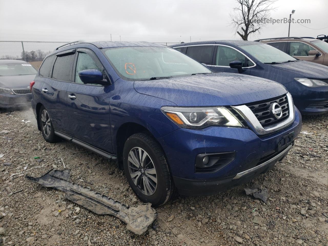 2017 Nissan Pathfinder S Blue vin: 5N1DR2MM6HC611625