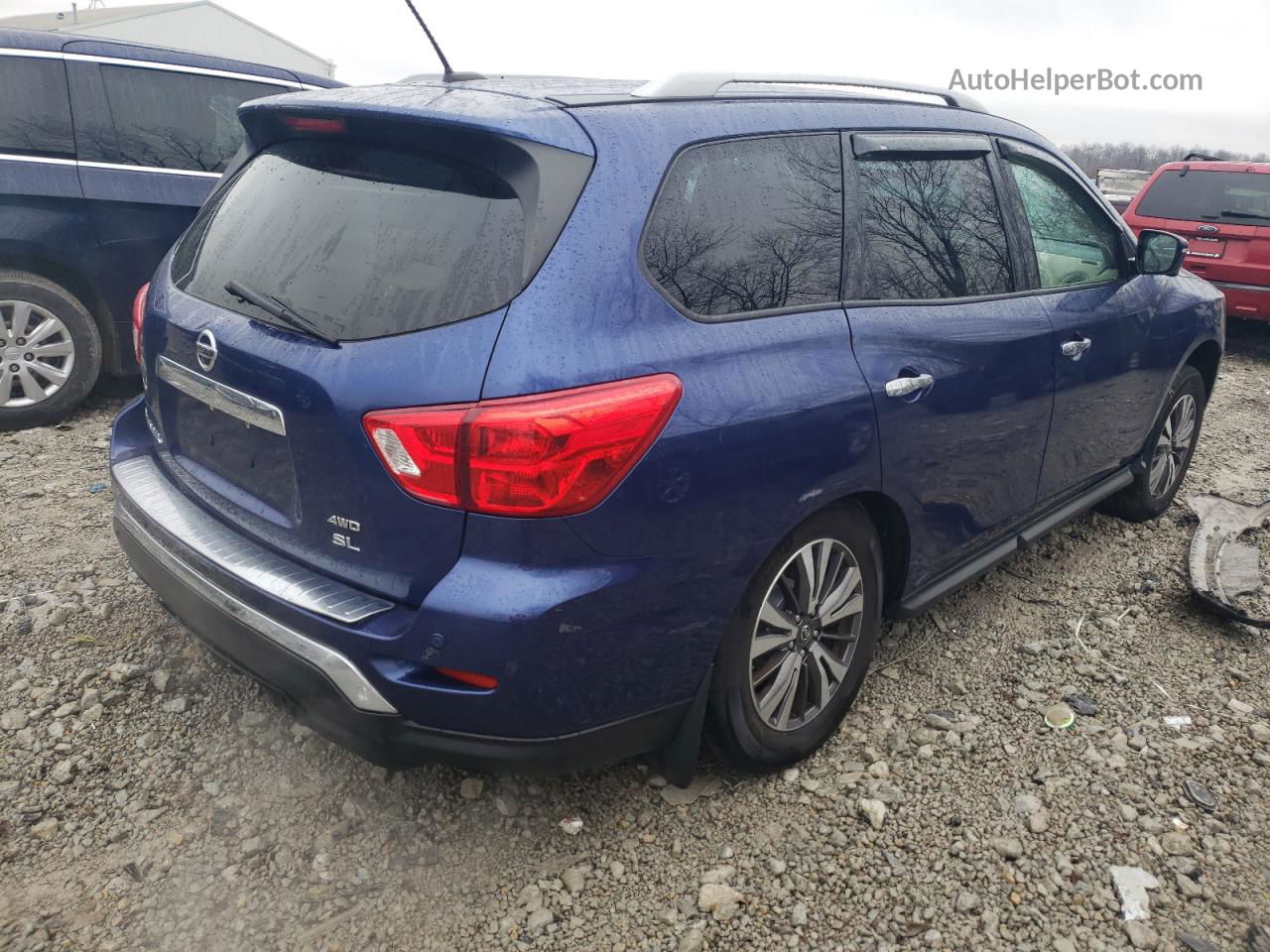 2017 Nissan Pathfinder S Blue vin: 5N1DR2MM6HC611625