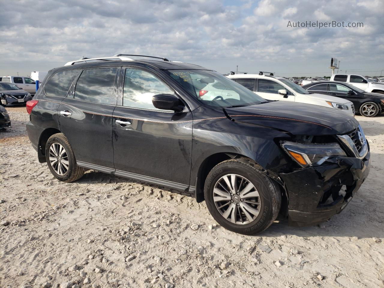 2017 Nissan Pathfinder S Black vin: 5N1DR2MM6HC678516