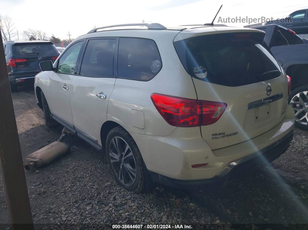 2017 Nissan Pathfinder Platinum White vin: 5N1DR2MM6HC681576