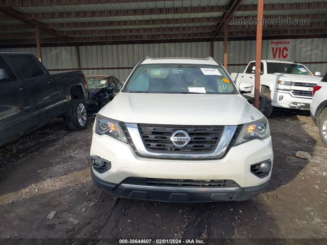 2017 Nissan Pathfinder Platinum White vin: 5N1DR2MM6HC681576