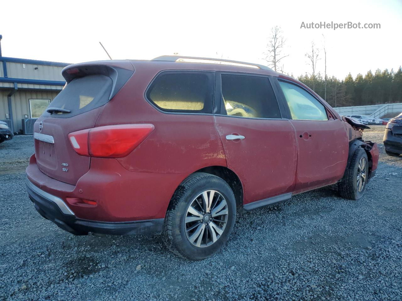 2017 Nissan Pathfinder S Red vin: 5N1DR2MM6HC697129