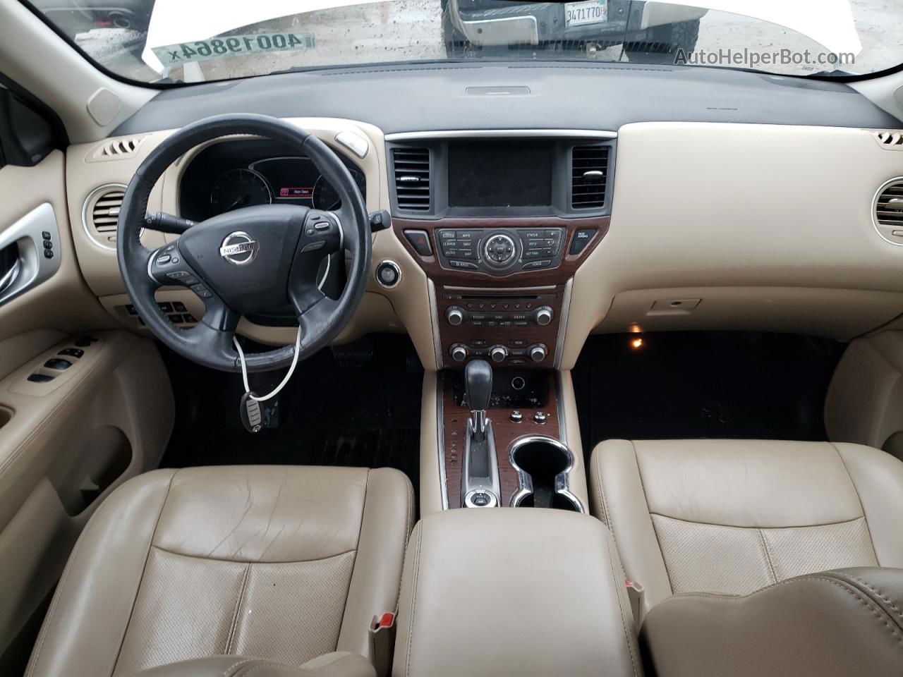 2017 Nissan Pathfinder S Белый vin: 5N1DR2MM6HC911391