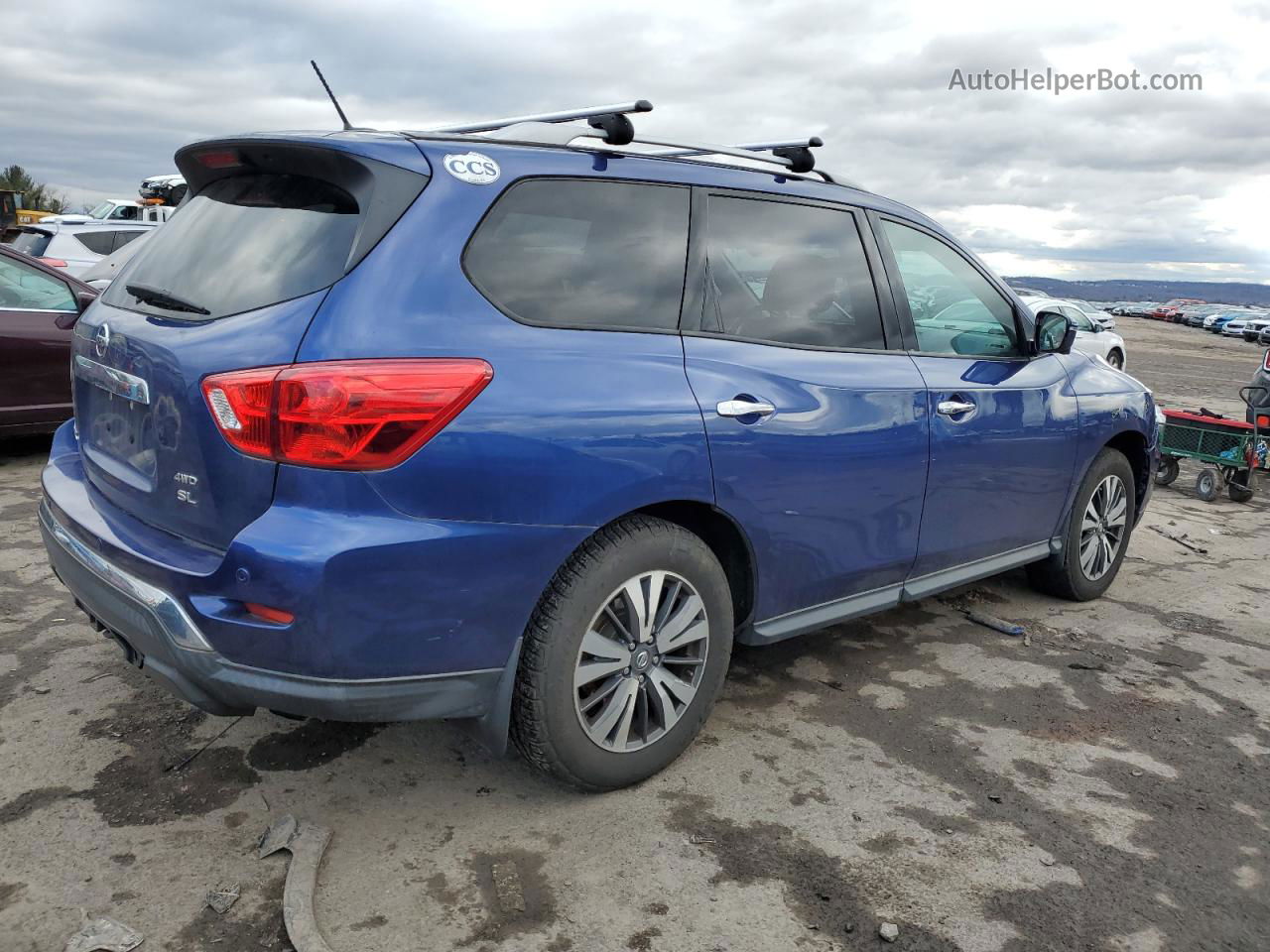 2017 Nissan Pathfinder S Blue vin: 5N1DR2MM7HC619006