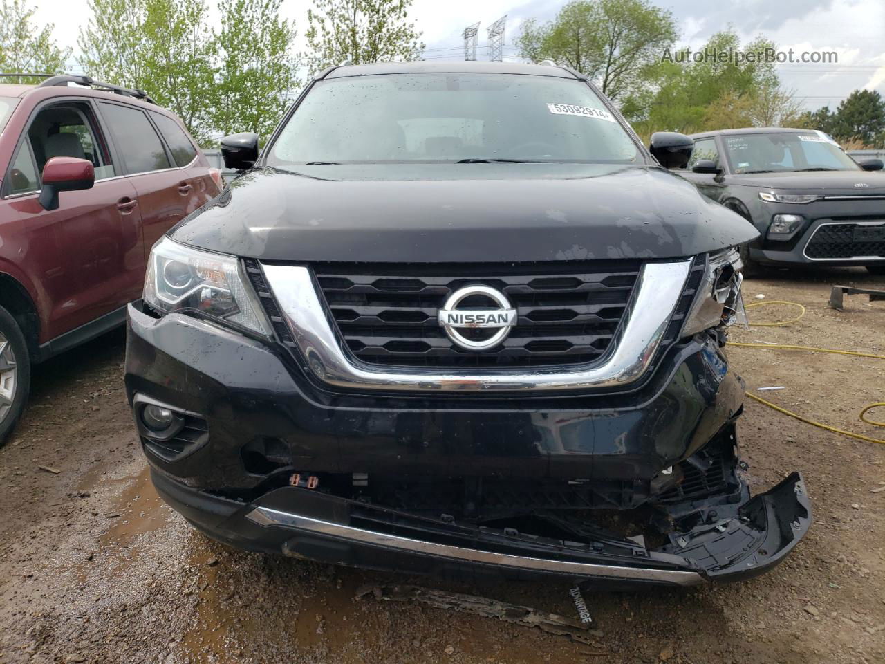 2017 Nissan Pathfinder S Черный vin: 5N1DR2MM7HC659490