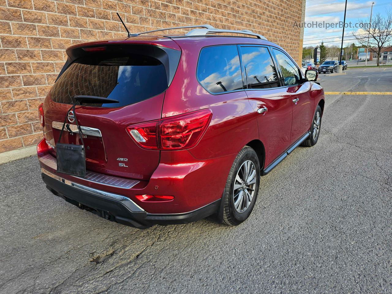 2017 Nissan Pathfinder S Burgundy vin: 5N1DR2MM8HC628104