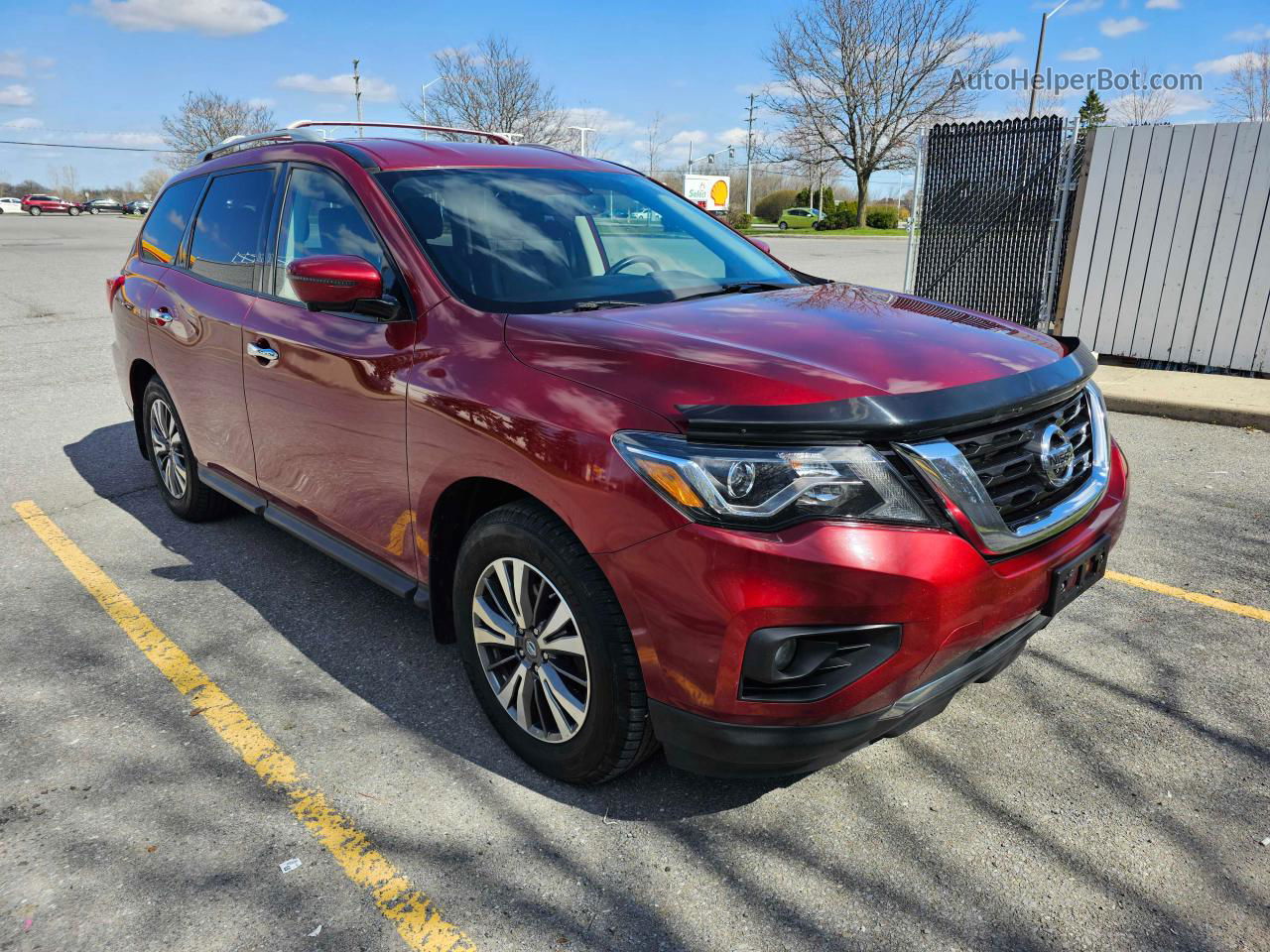 2017 Nissan Pathfinder S Burgundy vin: 5N1DR2MM8HC628104