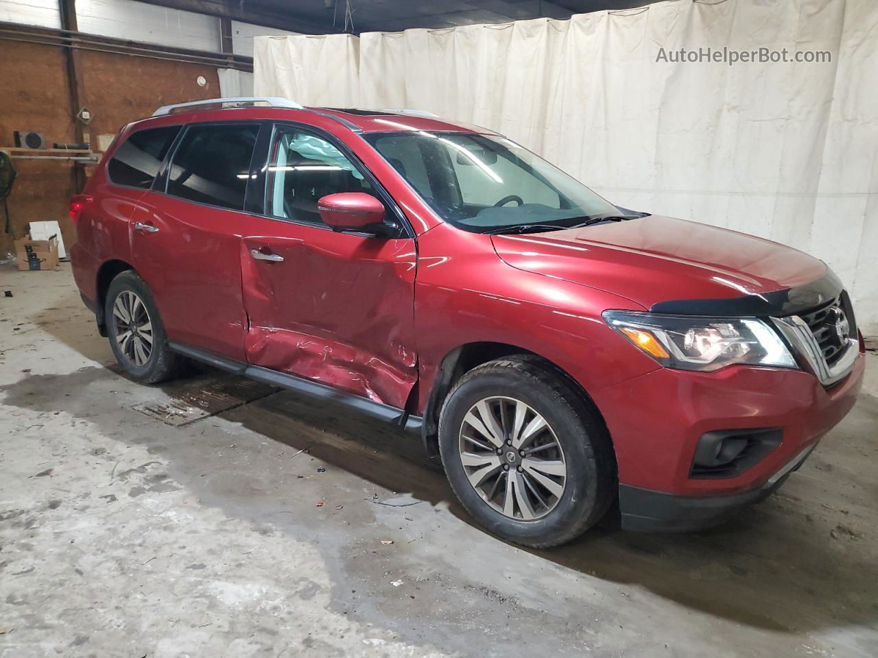 2017 Nissan Pathfinder S Burgundy vin: 5N1DR2MM8HC905205