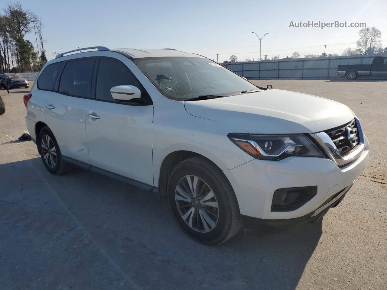 2017 Nissan Pathfinder S White vin: 5N1DR2MMXHC606217