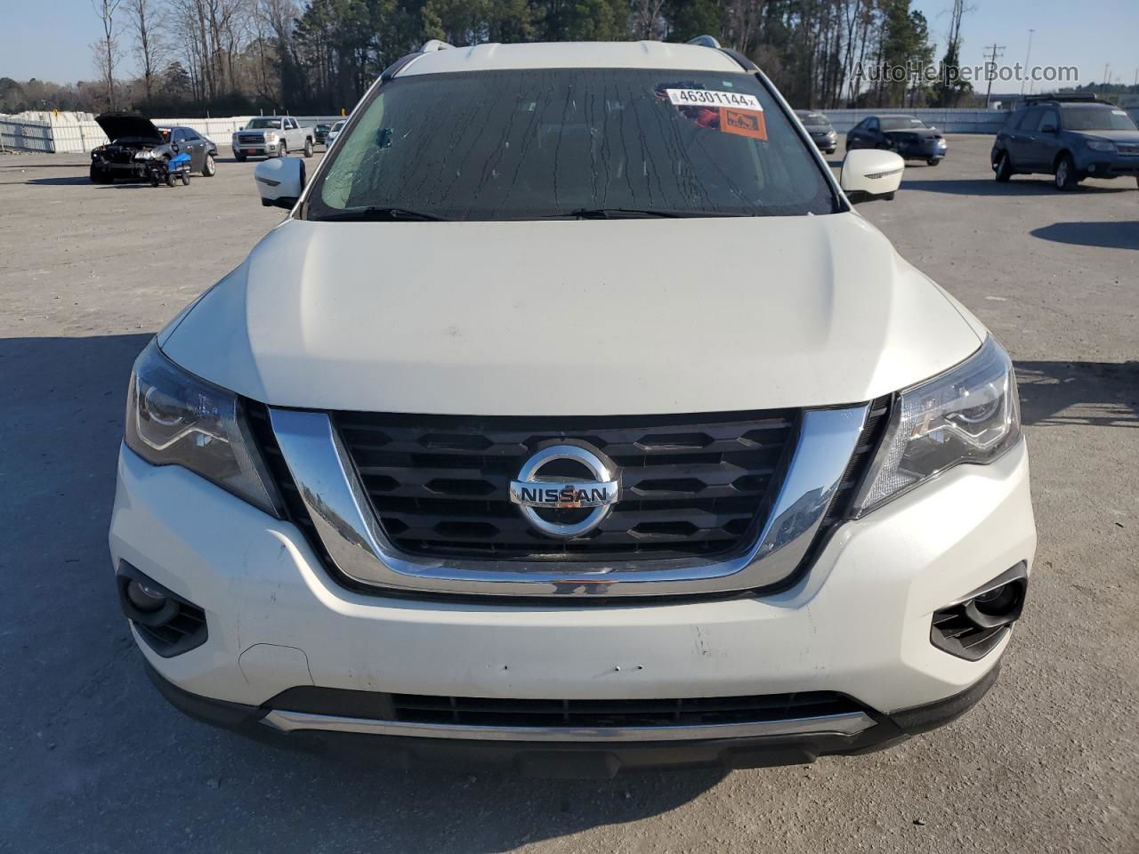 2017 Nissan Pathfinder S White vin: 5N1DR2MMXHC606217