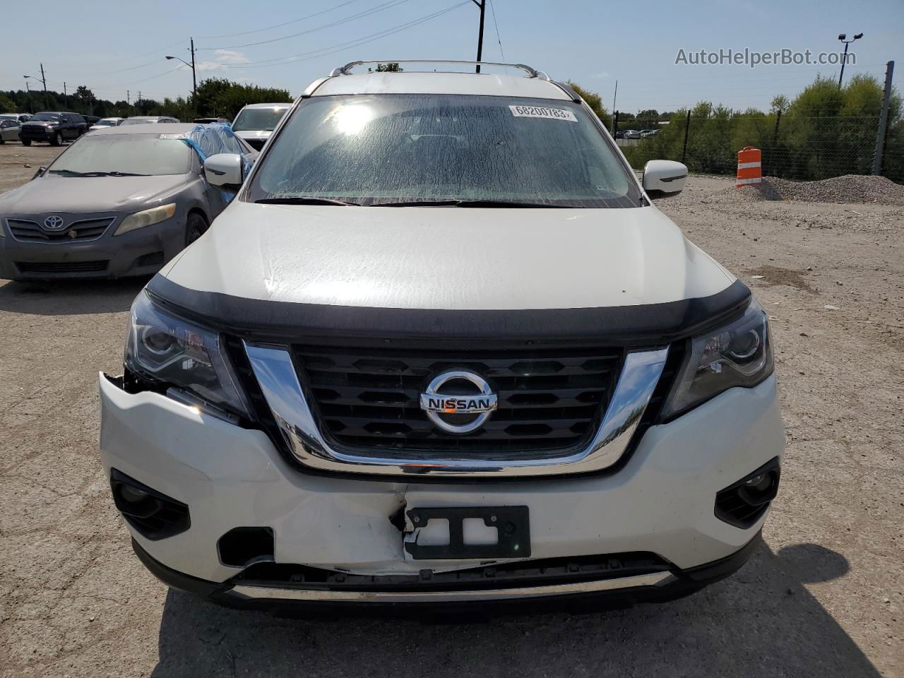 2017 Nissan Pathfinder S White vin: 5N1DR2MMXHC608498