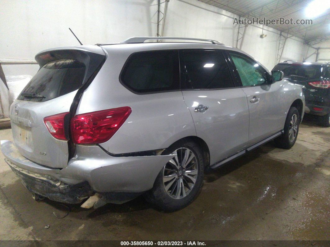 2017 Nissan Pathfinder S Silver vin: 5N1DR2MMXHC654350