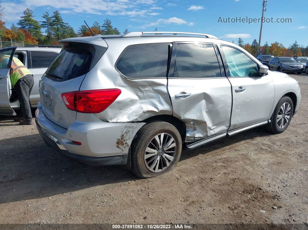 2017 Nissan Pathfinder Sl Silver vin: 5N1DR2MMXHC683962