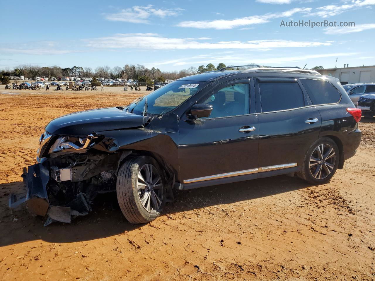 2017 Nissan Pathfinder S Black vin: 5N1DR2MN0HC601889