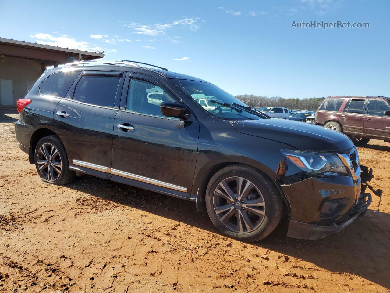 2017 Nissan Pathfinder S Black vin: 5N1DR2MN0HC601889