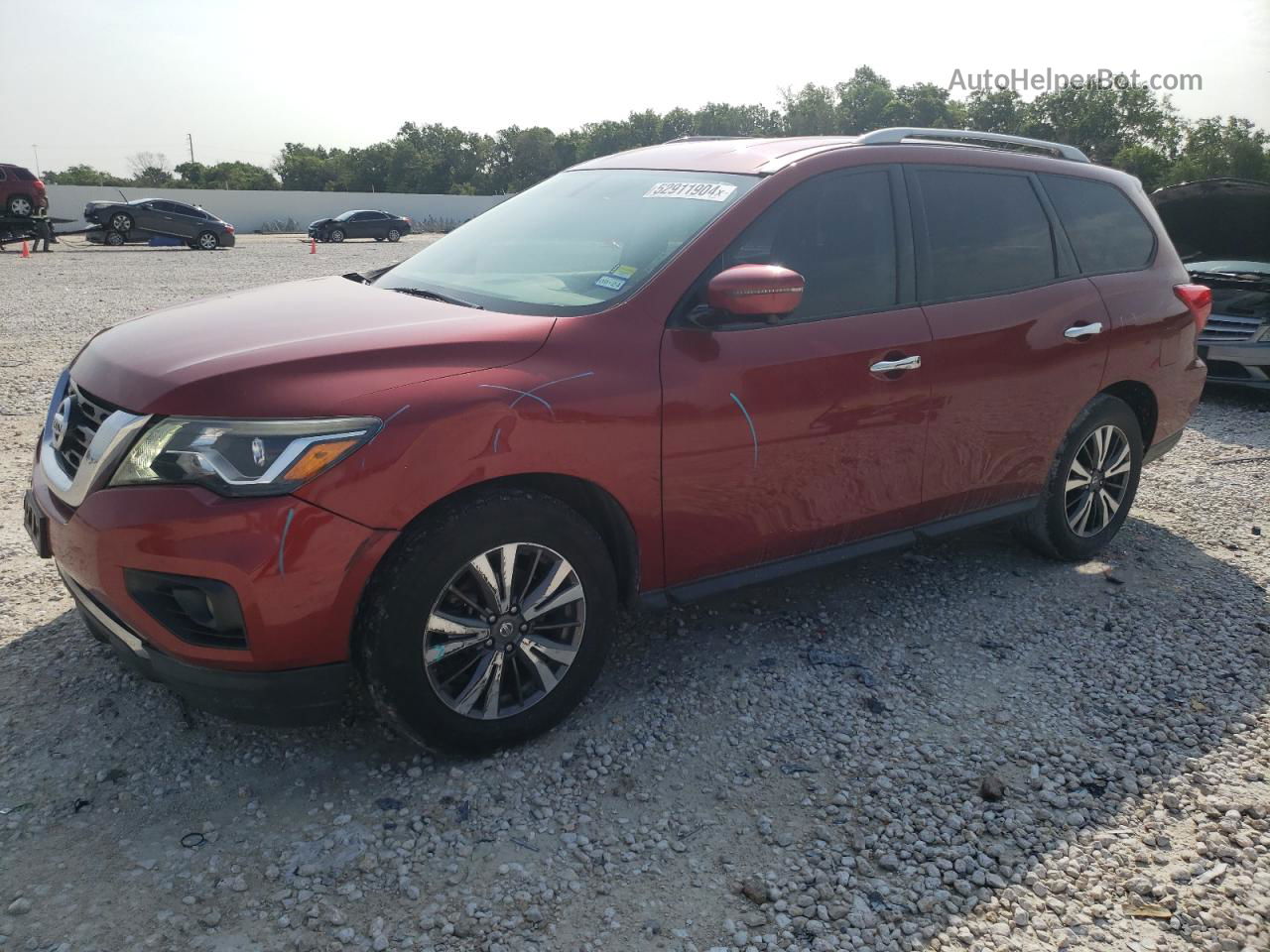 2017 Nissan Pathfinder S Burgundy vin: 5N1DR2MN0HC624184