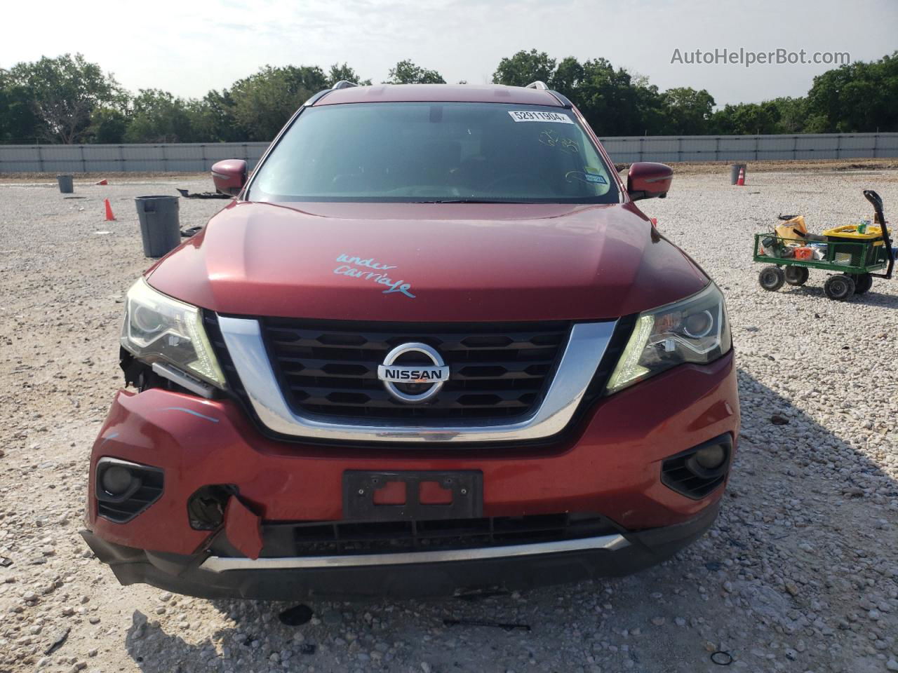 2017 Nissan Pathfinder S Burgundy vin: 5N1DR2MN0HC624184