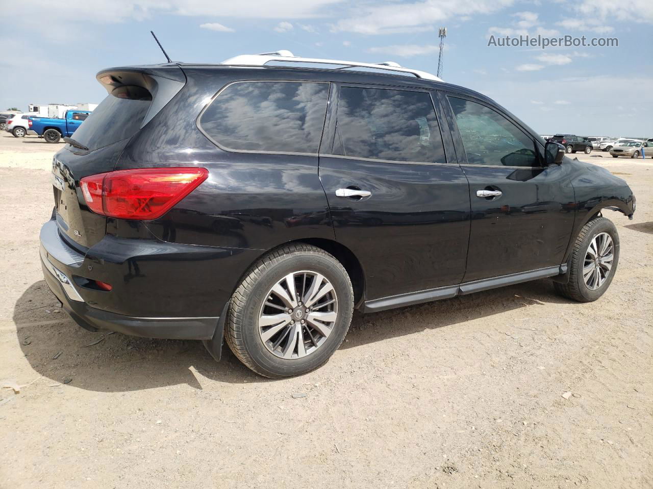 2017 Nissan Pathfinder S Black vin: 5N1DR2MN0HC630695