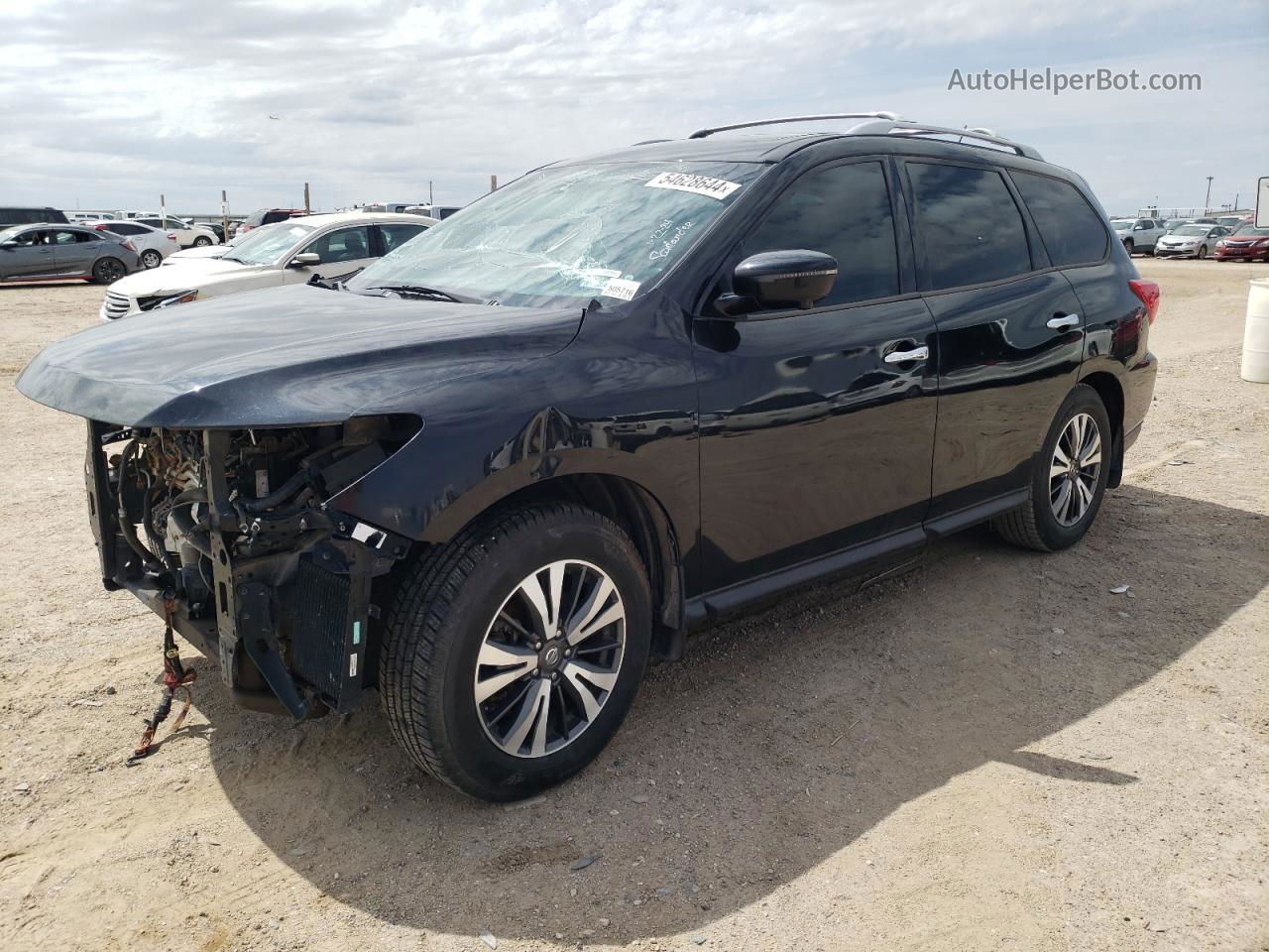 2017 Nissan Pathfinder S Black vin: 5N1DR2MN0HC630695