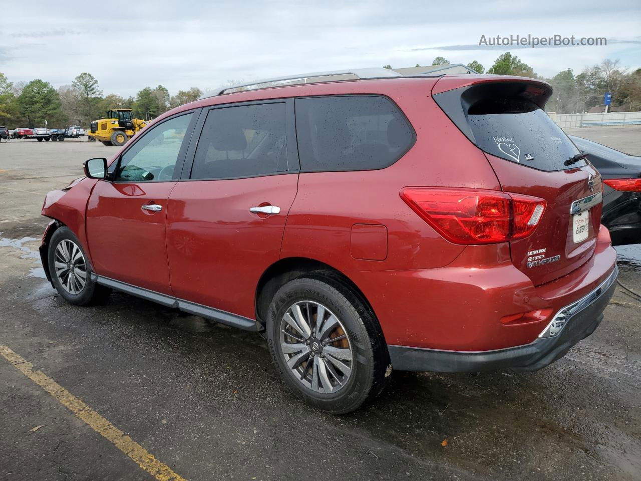 2017 Nissan Pathfinder S Maroon vin: 5N1DR2MN0HC661817