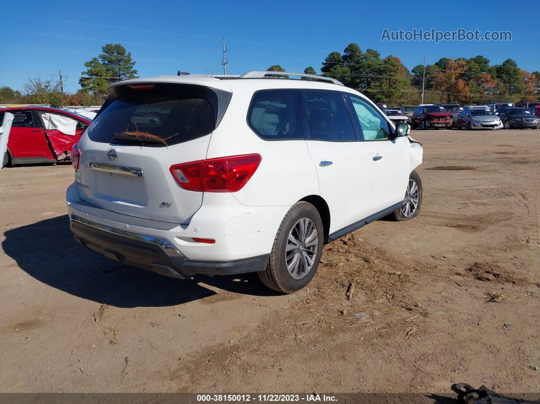 2017 Nissan Pathfinder Sv White vin: 5N1DR2MN0HC667374