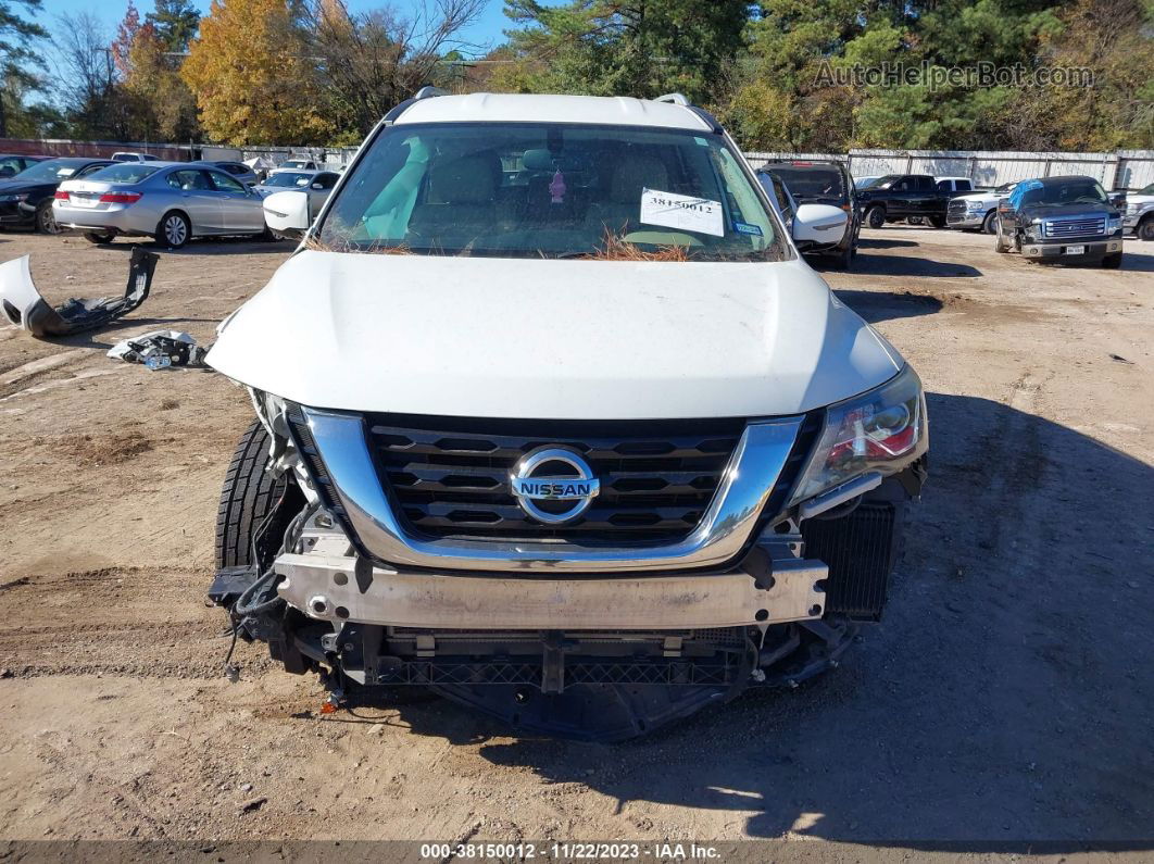 2017 Nissan Pathfinder Sv White vin: 5N1DR2MN0HC667374