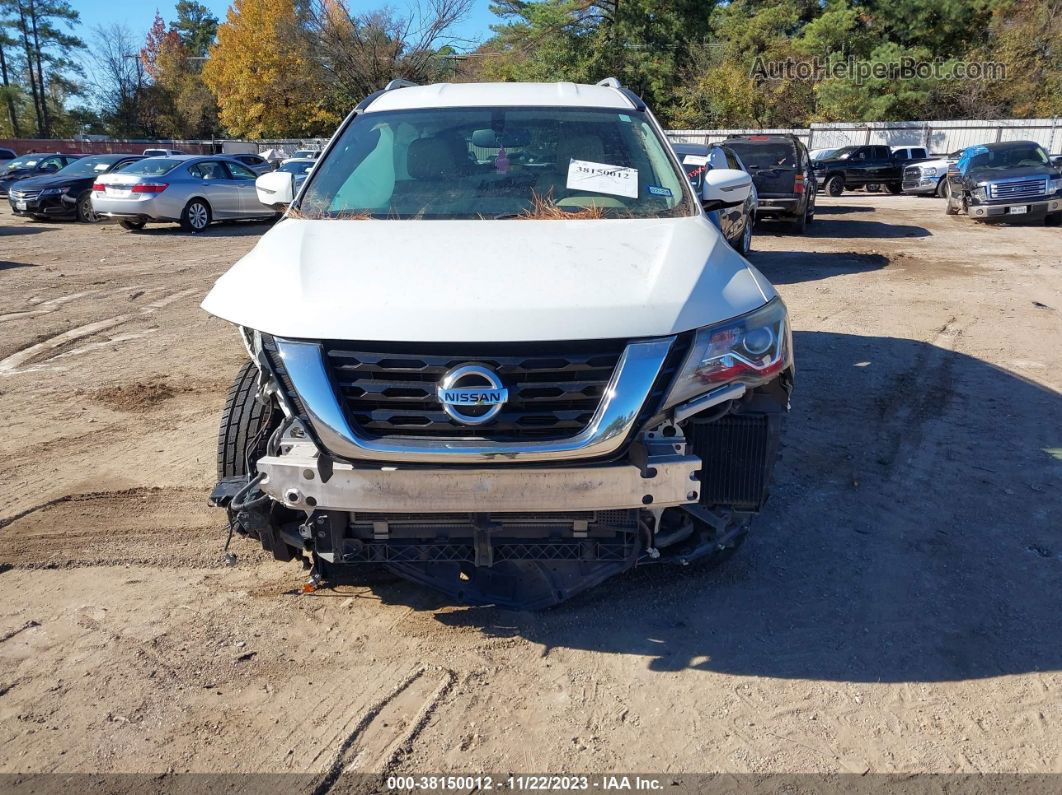 2017 Nissan Pathfinder Sv White vin: 5N1DR2MN0HC667374