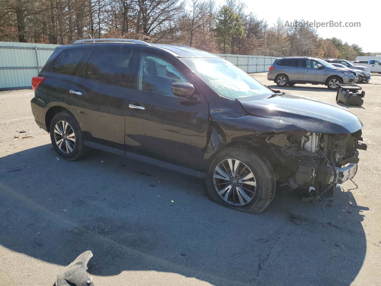 2017 Nissan Pathfinder S Black vin: 5N1DR2MN0HC671926