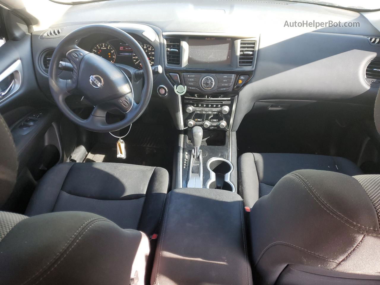 2017 Nissan Pathfinder S White vin: 5N1DR2MN1HC644394
