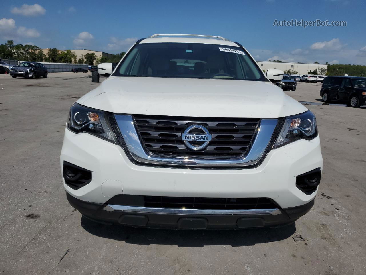 2017 Nissan Pathfinder S White vin: 5N1DR2MN1HC658991