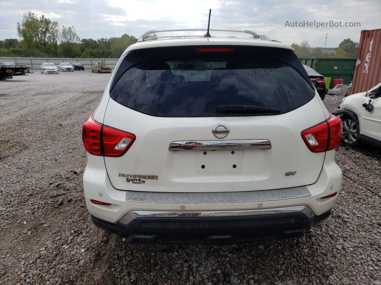 2017 Nissan Pathfinder S White vin: 5N1DR2MN1HC909072