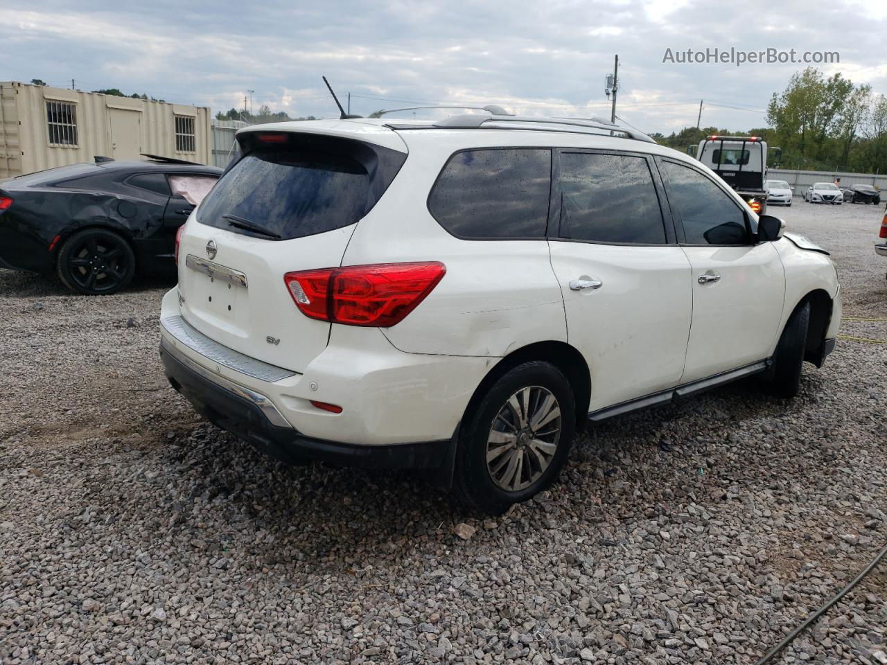 2017 Nissan Pathfinder S White vin: 5N1DR2MN1HC909072