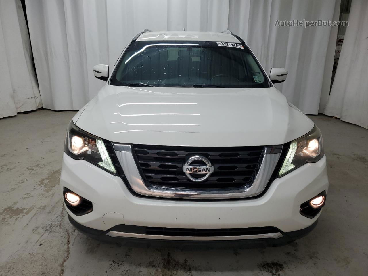 2017 Nissan Pathfinder S White vin: 5N1DR2MN2HC623599