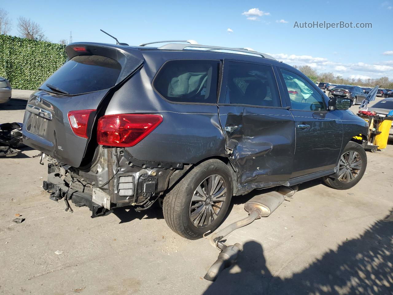 2017 Nissan Pathfinder S Gray vin: 5N1DR2MN2HC643500